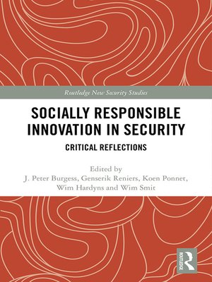 cover image of Socially Responsible Innovation in Security